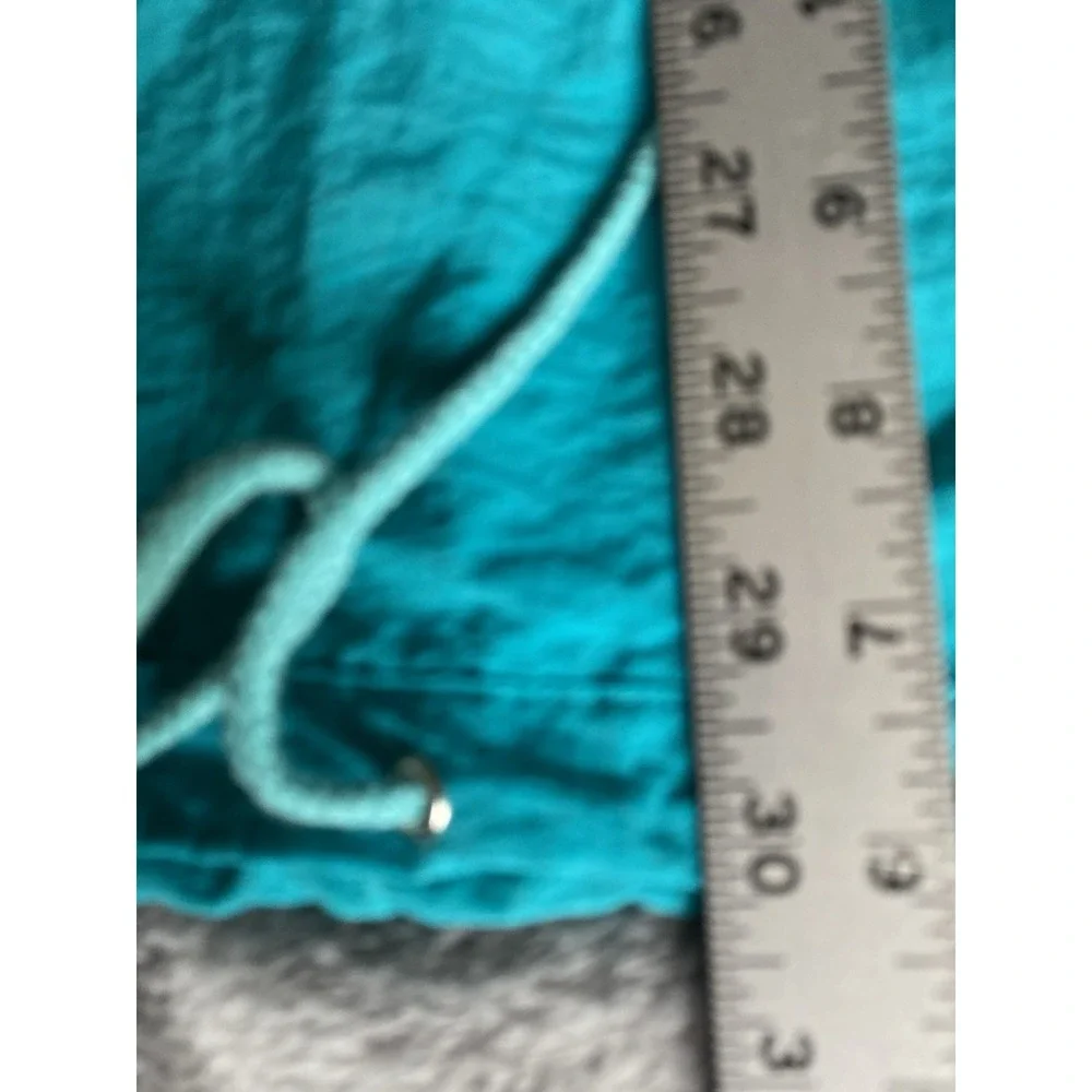 Vintage Sports Accent Hooded Pullover Jacket Nylon Windbreaker Large Rain s56